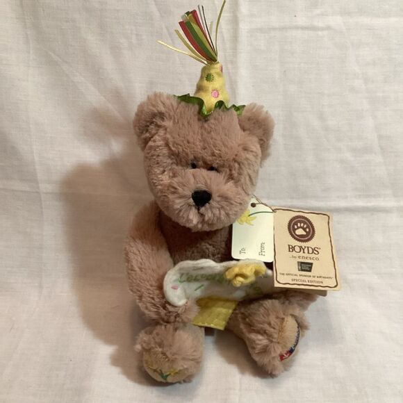 Boyds Bears Plush Teddy American Cancer Society Daffodil Days Spring 2010 - Picture 1 of 15